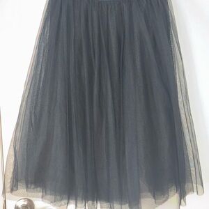 Haute Monde Black Layered Tulle Skirt